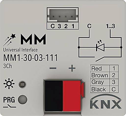 MM1-30-03-111  KNX Universal Interface 3 Ch