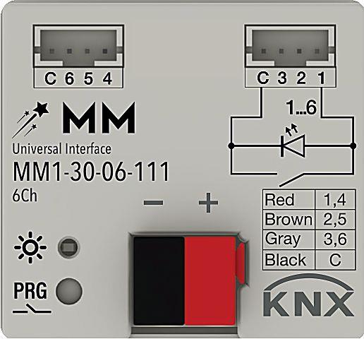 MM1-30-06-111  KNX Universal Interface 6 Ch